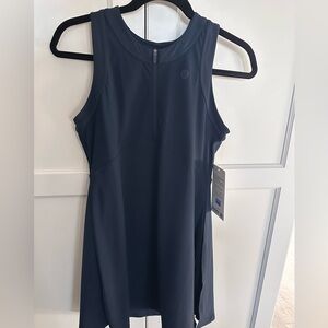 Lululemon grid-texture sleeveless tennis dress